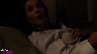 The hot teacher seduced her students in a steamy sleepover session