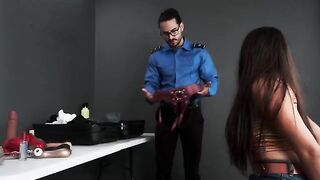 TSA agent found my naughty toys in the bag and took me to his office