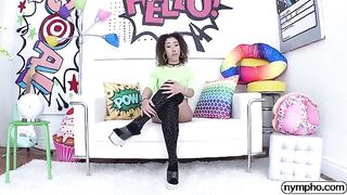 Skinny Latina teen Kira Perez gets her pussy pounded hard