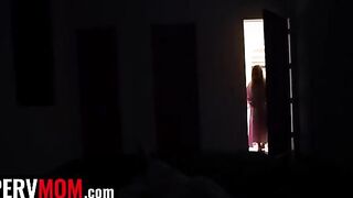 A lucky dude got his dick between the huge natural boobs of stepmom Jessica Starling
