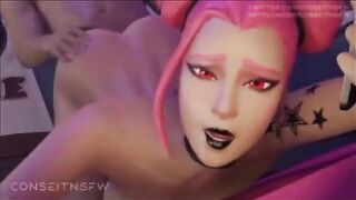 Hentai compilation with a hot girl from Fortnite in a sexy scene