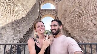 The couple went roaming and moaning in Rome, just like in their fantasies