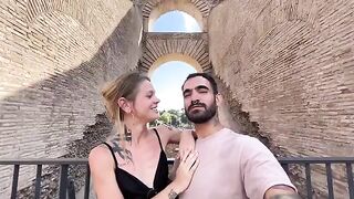 The couple went roaming and moaning in Rome, just like in their fantasies