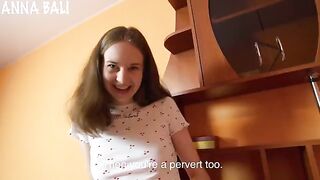 The girl left her sex toy in the bathroom, so I wanted to have sex with her