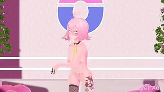 A virtual YouTuber experiences something new with her backside