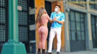 A seductive Latina with a big ass gets fucked by a rich stranger in HD