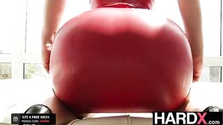 Abella Danger gets her asshole gapped by two cocks in intense scene