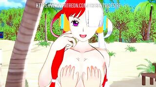 Uta’s dreamlike encounter turns intimate, showcasing passionate scenes in a One Piece universe