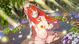 Beautiful girl Nilou has sex in Genshin Impact