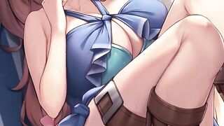 Raphtalia helps with cum shot in this hot hentai joi scene