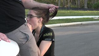 A cop in a suit traps a guy and fucks him hard in 4K