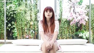 Redhead with a dream body auditions to become a model