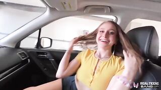 Skinny teen Laney Grey with a nice bubble butt gets fucked hard