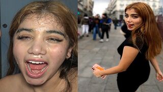 Submissive Latina teen Marina Gold gets fucked hard after being picked up on the street