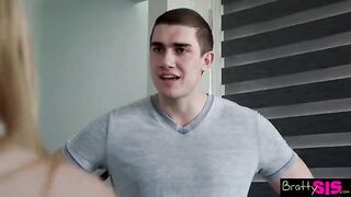 Stepsis inquires if he's jerking off while looking at her