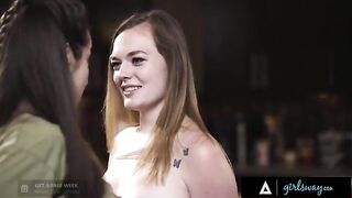 The sex addicts are so fucking thirsty for cock that they start to fuck the plumber in the kitchen
