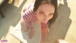 This girl really wants to get a creampie, period