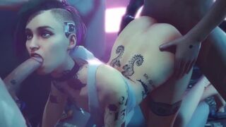 Cyberpunk 2077 compilation of Judy Alvarez and Panam Palmer in raw action