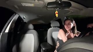 My friend came to console me and fucked me in the car