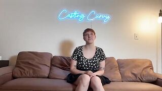 First porn casting for big titty art hoe on Casting Curvy