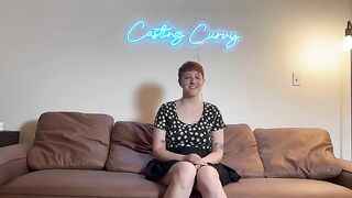 First porn casting for big titty art hoe on Casting Curvy
