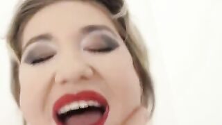The hottest blondie in town, Nikky Dikky, can’t get enough of intense action