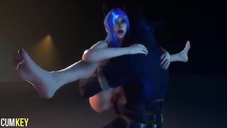 A cat girl is getting fucked by a monster in this hot 3D animation