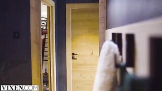 A young ski bunny, inspired by the stunning Vixen channel, has passionate sex in the Alps