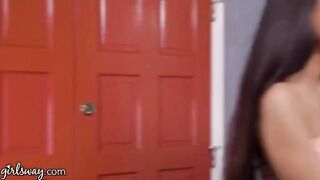 Eliza Ibarra’s stepmom catches her getting fucked hard