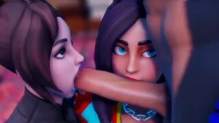 Compilation of blowjobs with Fortnite characters in the hottest scenes