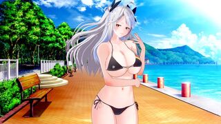 Huge Tits Waifu Prinz Eugen sex from Azur Lane