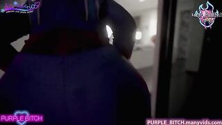 Strap-on sex with two hot lesbians in a Spiderman cosplay scene