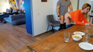 Cheating couple gets caught in the middle of action