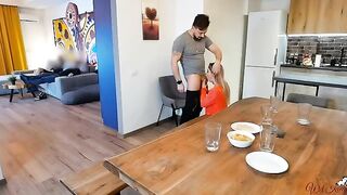 Cheating couple gets caught in the middle of action