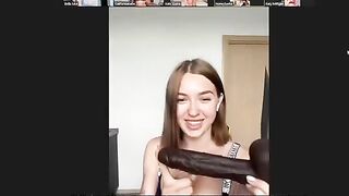 A group of lesbians fucks during a Zoom meeting in a hot session