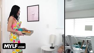 Perfect housewife Piper Press gets fucked hard in the kitchen