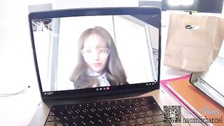 A cutie came to my office for an exclusive zoom sex session