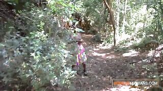 Three African lesbians experiment with pussy licking and fingering in a steamy homemade video