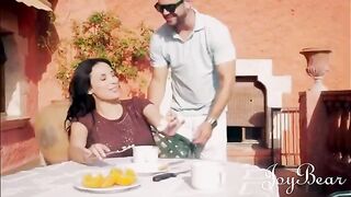 Anissa Kate is enjoying holiday fling with well-hung guy in sensual action