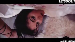 The girl quickly ate her roommate's delicious pussy