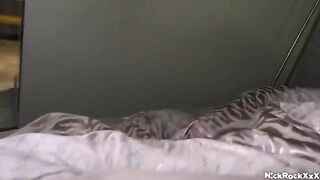 A big ass girl gets fucked on her friend’s bed hard