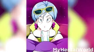 Bulma’s big tits get a titjob in this hot Dragon Ball hentai animation