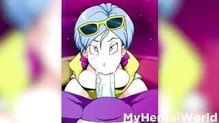 Bulma’s big tits get a titjob in this hot Dragon Ball hentai animation