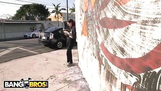 Debonair stranger picked up curvy babe Roxxii Blair in his van and fucked her hard