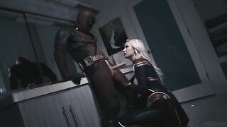 Deadpool fucked hard the stunning Captain Marvel in this full scene parody
