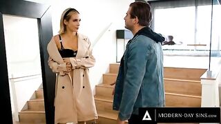 Aiden Ashley gets spanked and fucked for cheating by Nathan Bronson