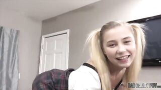 Petite blonde Carolina Sweets gets fucked by her stepdaddy