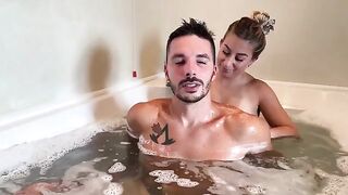 The girl has just become acquainted and fucked with him in the Jacuzzi