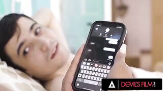 Unhappy Latina girl Sophia Leone fucks in front of her BF