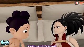 My Hero Academia's Momo and Mineta get steamy in this hot anime scene